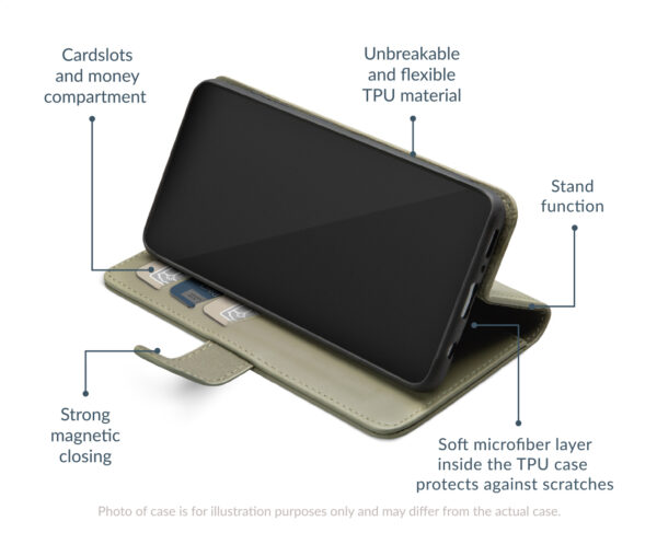 Mobilize Premium Gelly Wallet Book Case Samsung Galaxy S25 Edge 5G Green - Afbeelding 4