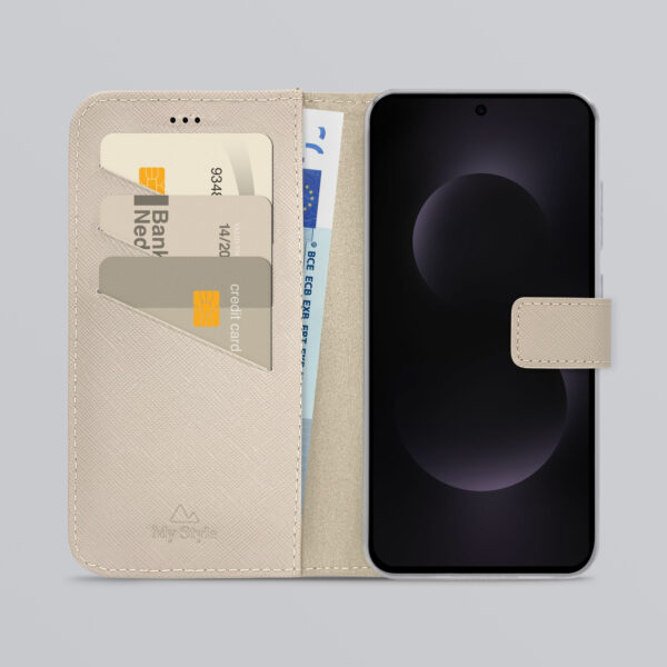 My Style Flex Wallet For Samsung Galaxy S25 Edge 5G Warm Taupe - Afbeelding 2