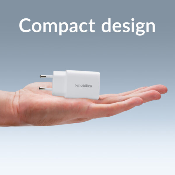 Mobilize Bulk Mobilize Wall Charger Usb-C + Usb 25W With Pd/Pps White (Bulk) - Afbeelding 7