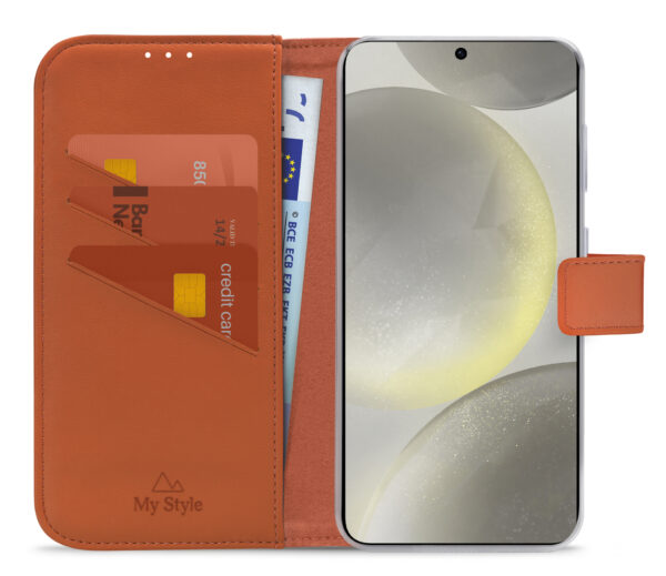 My Style Flex Wallet For Samsung Galaxy S24 5G/S25 5G Rust Red - Afbeelding 3