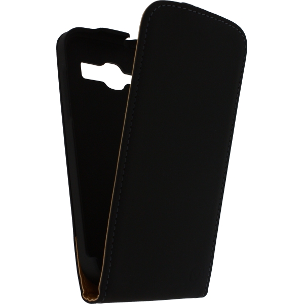 Mobilize Ultra Slim Flip Case Samsung Galaxy Core I8260 Black - Afbeelding 2