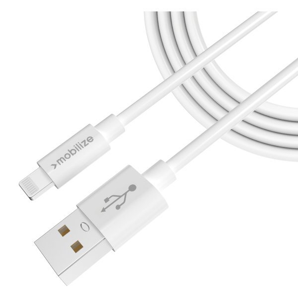 Mobilize Cable Usb To Apple Mfi Lightning 1M. 12W White - Afbeelding 2