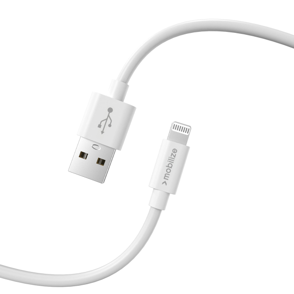 Mobilize Cable Usb To Apple Mfi Lightning 1M. 12W White - Afbeelding 3