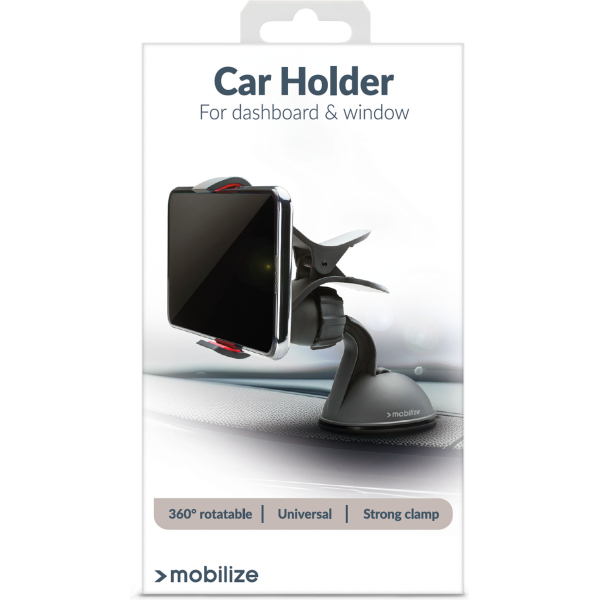 Mobilize Universal Car Holder Window Dashboard Black - Afbeelding 4