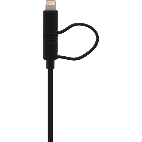 Mobilize 2In1 Cable Usb To Apple Mfi Lightning Or Micro Usb 1.5M. Black - Afbeelding 3