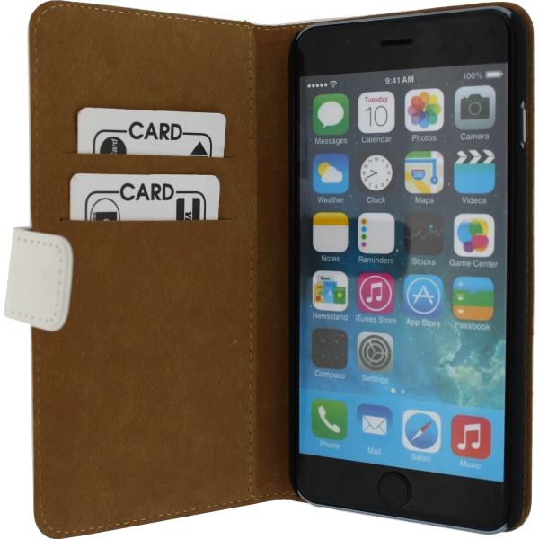 Mobilize Slim Wallet Book Case Apple Iphone 6 Plus/6S Plus White - Afbeelding 3