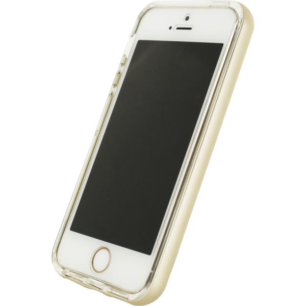 Mobilize Gelly+ Case Apple Iphone 5/5S/Se Clear/Champagne - Afbeelding 3