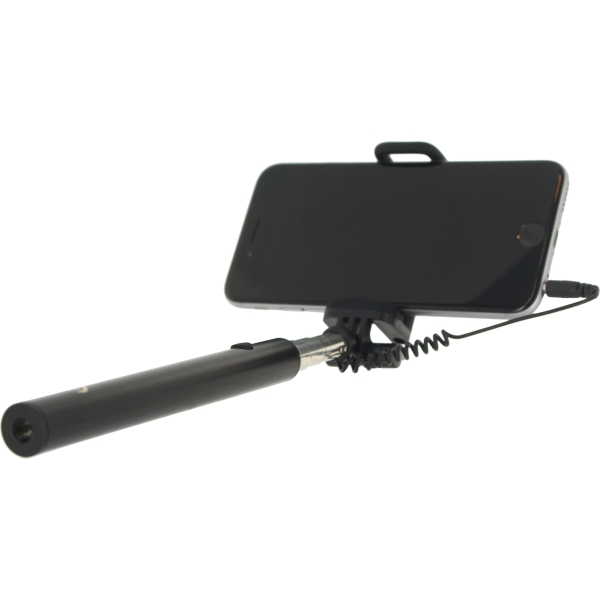 Mobilize Wired Selfie Stick Black - Afbeelding 2