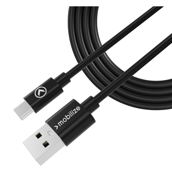 Mobilize Charge/Sync Cable Usb-C 1M. 15W Black - Afbeelding 2