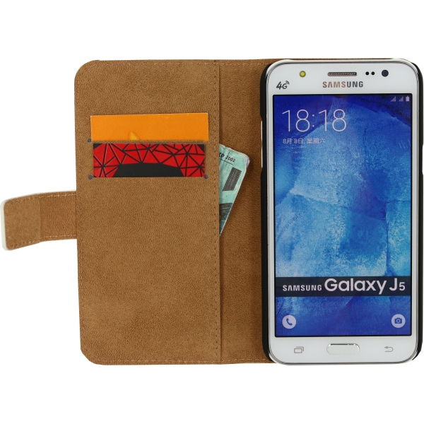 Mobilize Classic Wallet Book Case Samsung Galaxy J5 White - Afbeelding 3