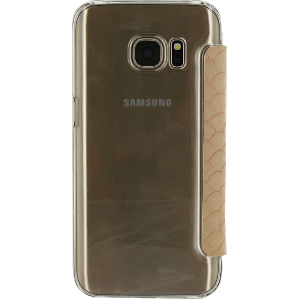Mobilize Slim Booklet Samsung Galaxy S7 Soft Snake Creamy Rose - Afbeelding 3