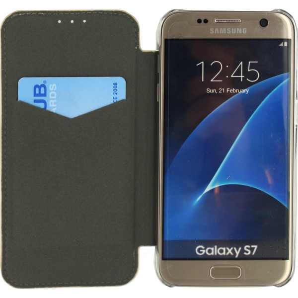 Mobilize Slim Booklet Samsung Galaxy S7 Soft Snake Creamy Rose - Afbeelding 4