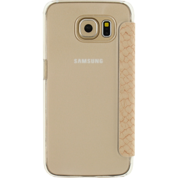 Mobilize Slim Booklet Samsung Galaxy S6 Soft Snake Creamy Rose - Afbeelding 3