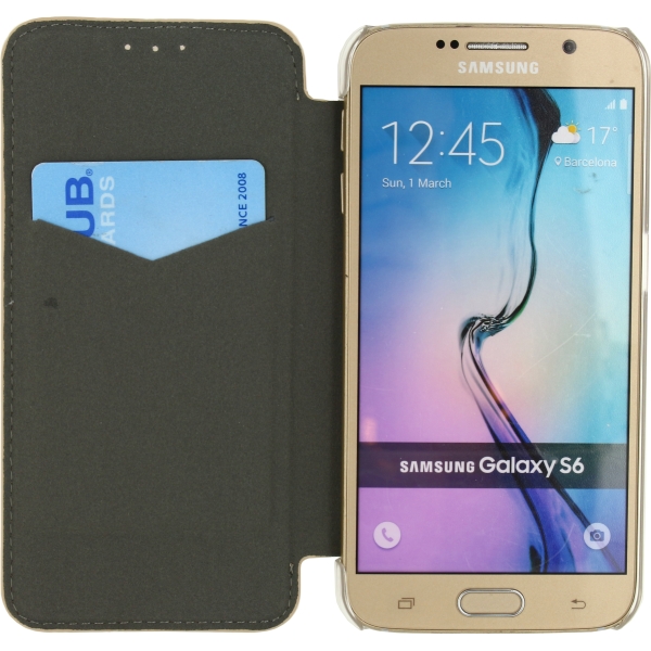Mobilize Slim Booklet Samsung Galaxy S6 Soft Snake Creamy Rose - Afbeelding 4