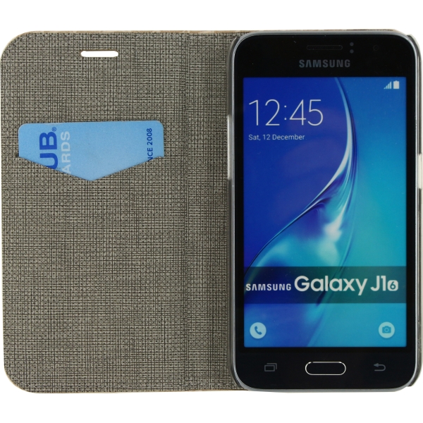 Mobilize Premium Book Case Samsung Galaxy J1 2016 Alligator Peanut Brown - Afbeelding 3