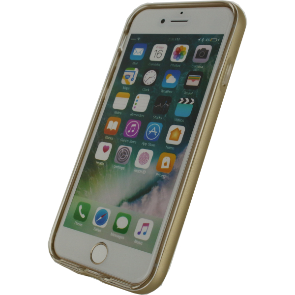 Mobilize Gelly+ Case Apple Iphone 7/8/Se (2020/2022) Clear/Champagne - Afbeelding 3