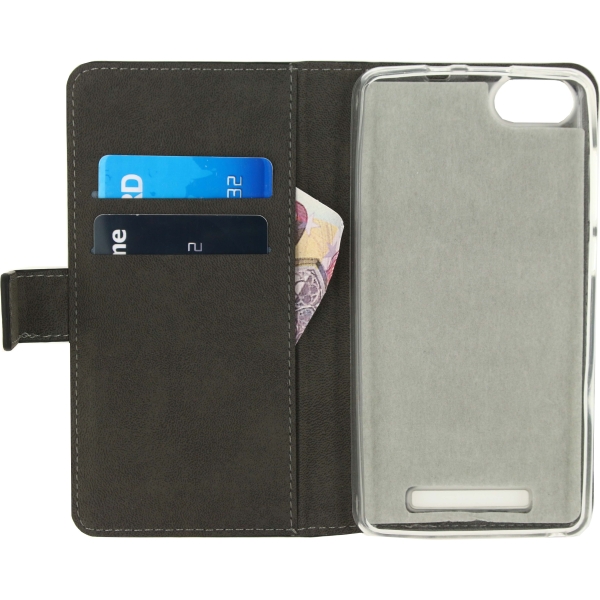 Mobilize Classic Gelly Wallet Book Case Wiko Lenny3 Black - Afbeelding 3