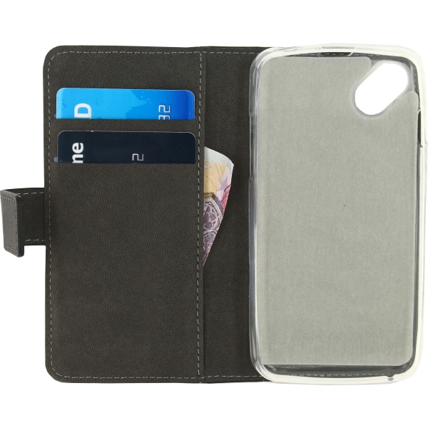 Mobilize Classic Gelly Wallet Book Case Wiko Sunny Black - Afbeelding 3