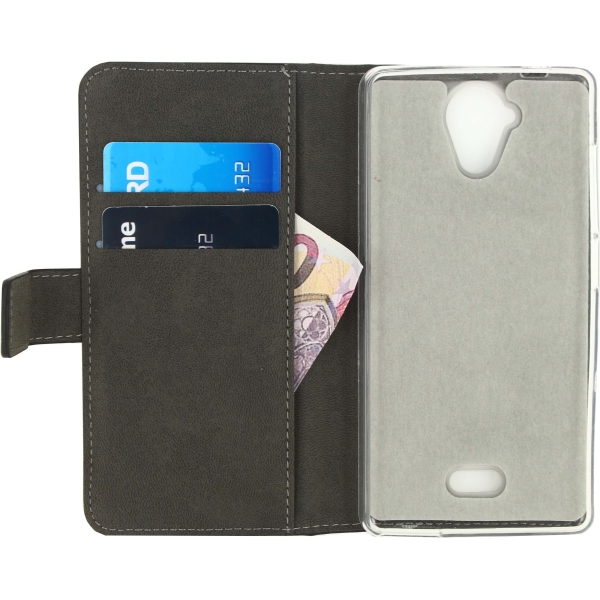 Mobilize Classic Gelly Wallet Book Case Wiko U Feel Lite Black - Afbeelding 3