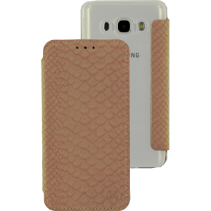 Mobilize Slim Gelly Booklet Samsung Galaxy J5 2016 Soft Snake Creamy Rose