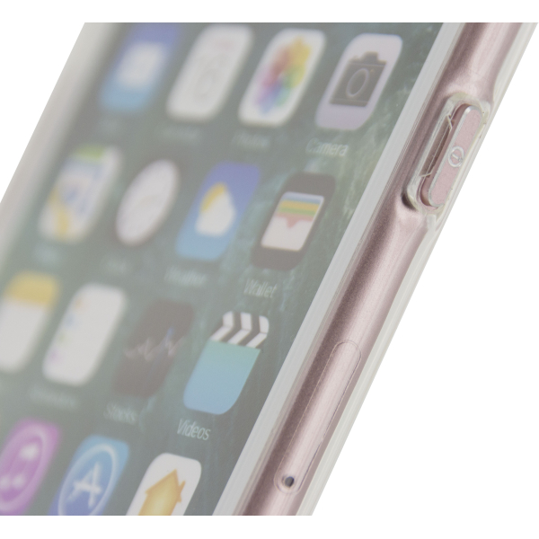 Mobilize Deluxe Gelly Case Apple Iphone 6/6S Clear Rose Gold Button - Afbeelding 5