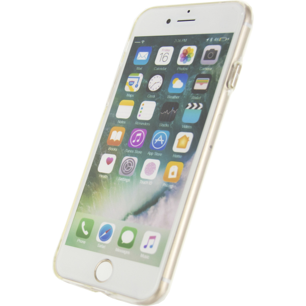 Mobilize Deluxe Gelly Case Apple Iphone 7/8/Se (2020/2022) Clear Gold Button - Afbeelding 2