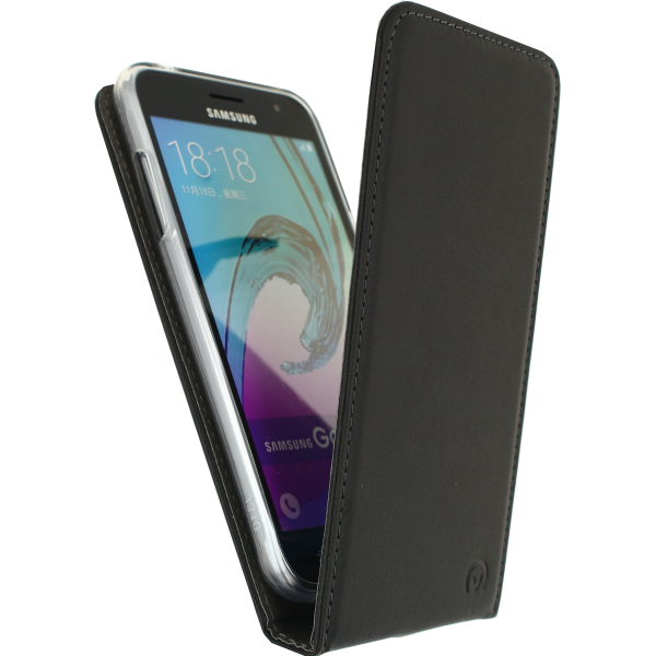 Mobilize Classic Gelly Flip Case Samsung Galaxy J3 2016 Black - Afbeelding 2