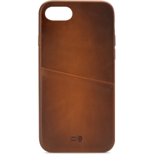Senza Desire Leather Cover With Card Slot Apple Iphone 7/8/Se (2020/2022) Burned Cognac