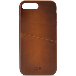 Senza Desire Leather Cover With Card Slot Apple Iphone 7 Plus/8 Plus Burned Cognac