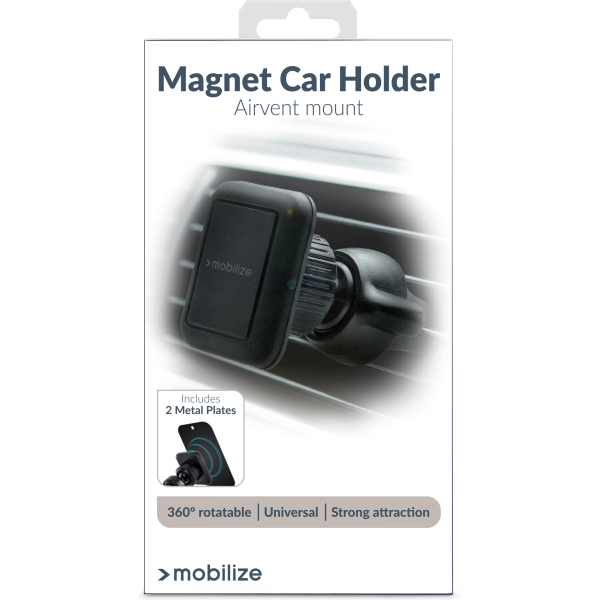 Mobilize Universal Magnet Car Holder Air Vent Black - Afbeelding 5