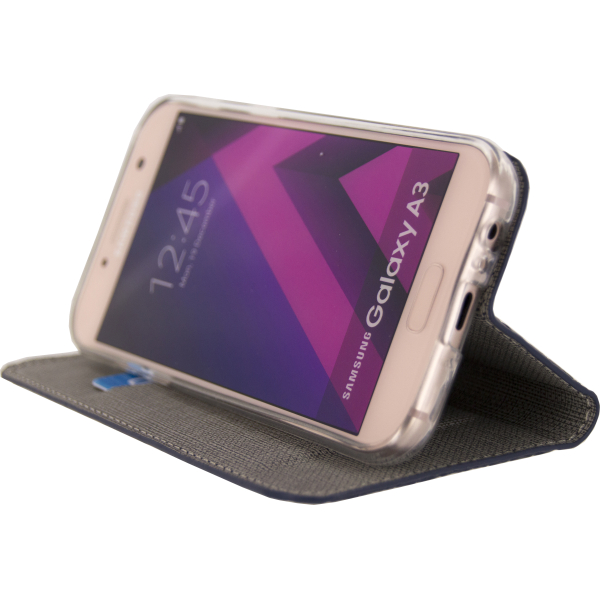 Mobilize Premium Gelly Book Case Samsung Galaxy A3 2017 Alligator Indigo Blue - Afbeelding 3