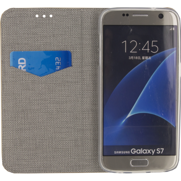 Mobilize Premium Gelly Book Case Samsung Galaxy S7 Alligator Peanut Brown - Afbeelding 3