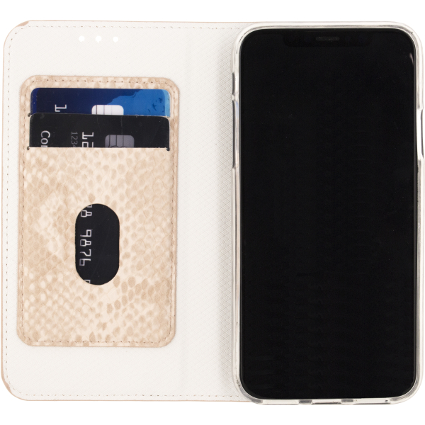 Mobilize Special Premium Gelly Book Case Apple Iphone X/Xs Snake Light Peach - Afbeelding 3
