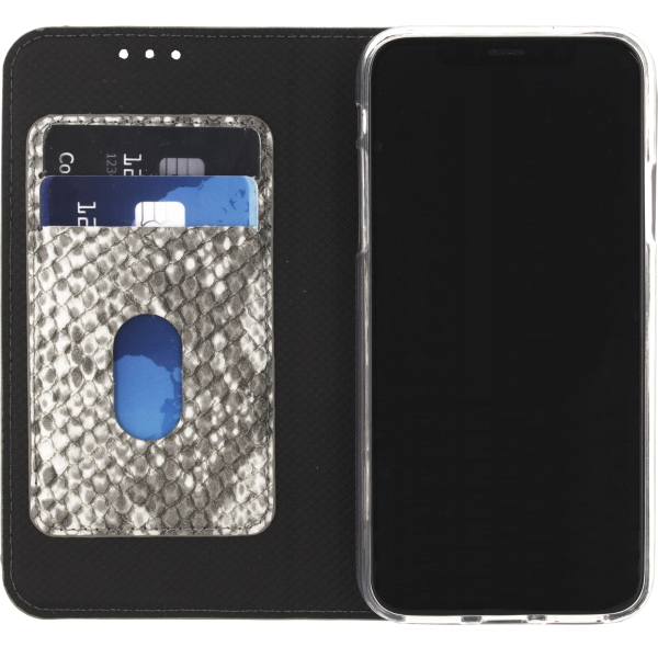 Mobilize Special Premium Gelly Book Case Apple Iphone X/Xs Snake Black - Afbeelding 3