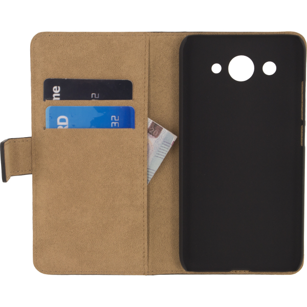Mobilize Classic Wallet Book Case Huawei Y3 2017 Black - Afbeelding 3