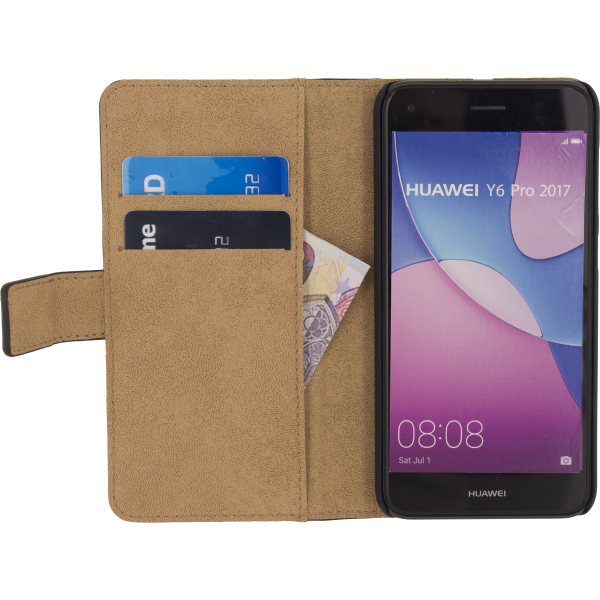Mobilize Classic Wallet Book Case Huawei Y6 Pro 2017 Black - Afbeelding 3