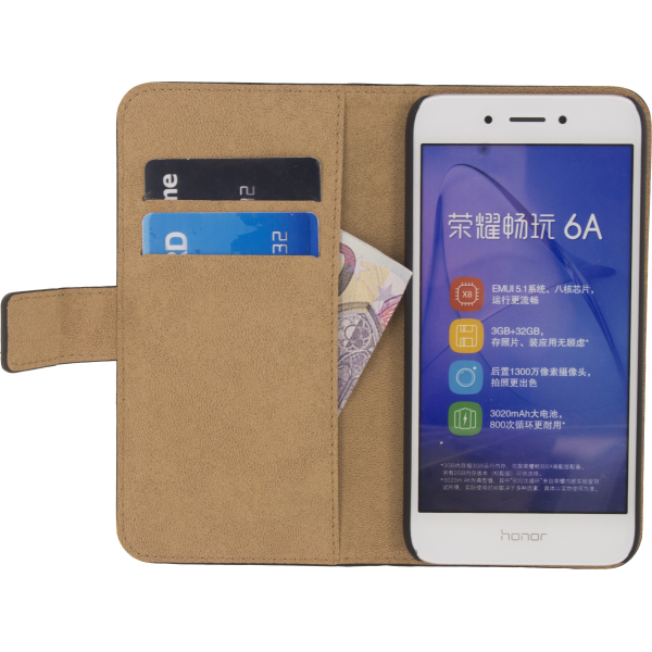 Mobilize Classic Wallet Book Case Honor 6A Black - Afbeelding 3