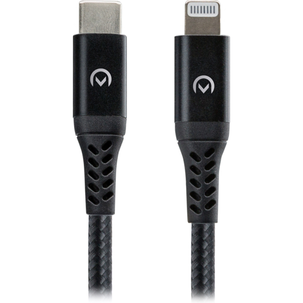 Mobilize Strong Nylon Cable Usb-C To Mfi Lightning 2M. 60W Black - Afbeelding 2