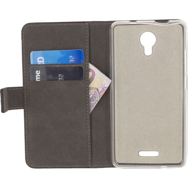 Mobilize Classic Gelly Wallet Book Case Wiko Jerry 2 Black - Afbeelding 3