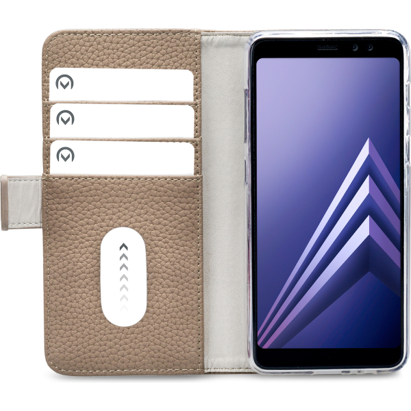 Mobilize Elite Gelly Wallet Book Case Samsung Galaxy A8 2018 Taupe - Afbeelding 3