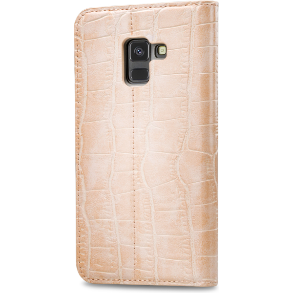 Mobilize Premium Gelly Book Case Samsung Galaxy A8 2018 Alligator Coral Pink - Afbeelding 2