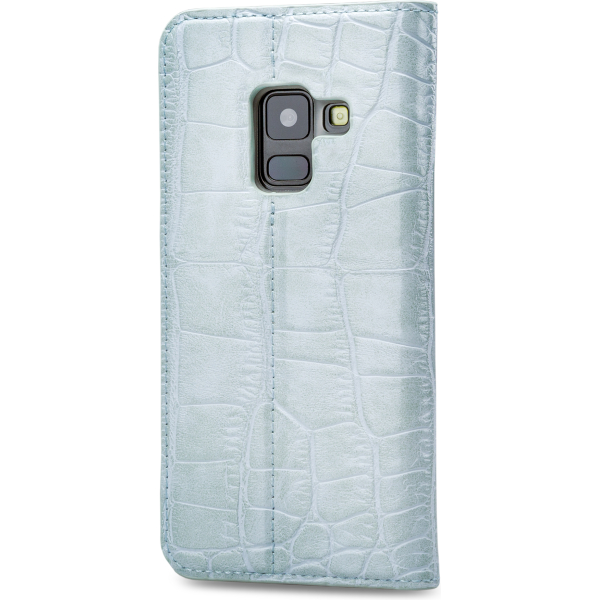 Mobilize Premium Gelly Book Case Samsung Galaxy A8 2018 Alligator Mystic Blue - Afbeelding 2
