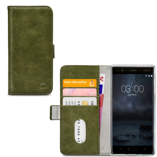 Mobilize Elite Gelly Wallet Book Case Nokia 3 Green