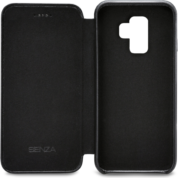 Senza Pure Skinny Leather Wallet Samsung Galaxy S9 Deep Black - Afbeelding 3