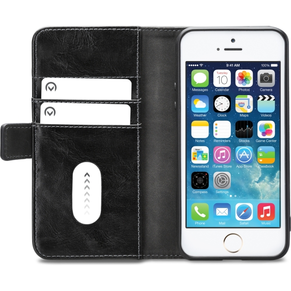 Mobilize Elite Gelly Wallet Book Case Apple Iphone 5/5S/Se Black - Afbeelding 4