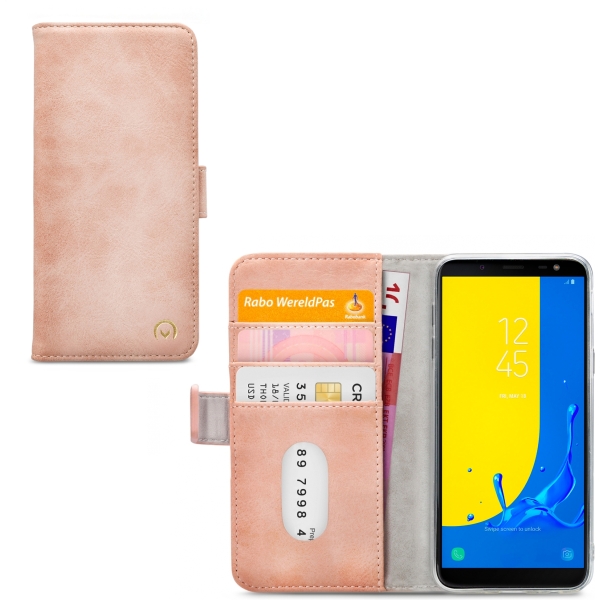 Mobilize Elite Gelly Wallet Book Case Samsung Galaxy J6 2018 Soft Pink