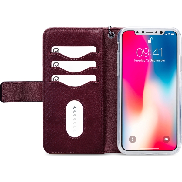 Mobilize 2In1 Gelly Zipper Case Apple Iphone Xs Max Bordeaux - Afbeelding 3
