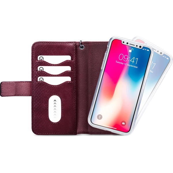 Mobilize 2In1 Gelly Zipper Case Apple Iphone Xs Max Bordeaux - Afbeelding 4