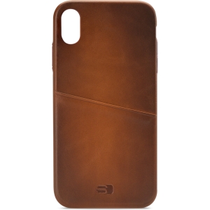 Senza Desire Leather Cover With Card Slot Apple Iphone Xs Max Burned Cognac