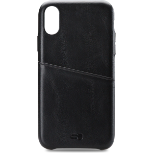 Senza Pure Leather Cover With Card Slot Apple Iphone Xs Max Deep Black
